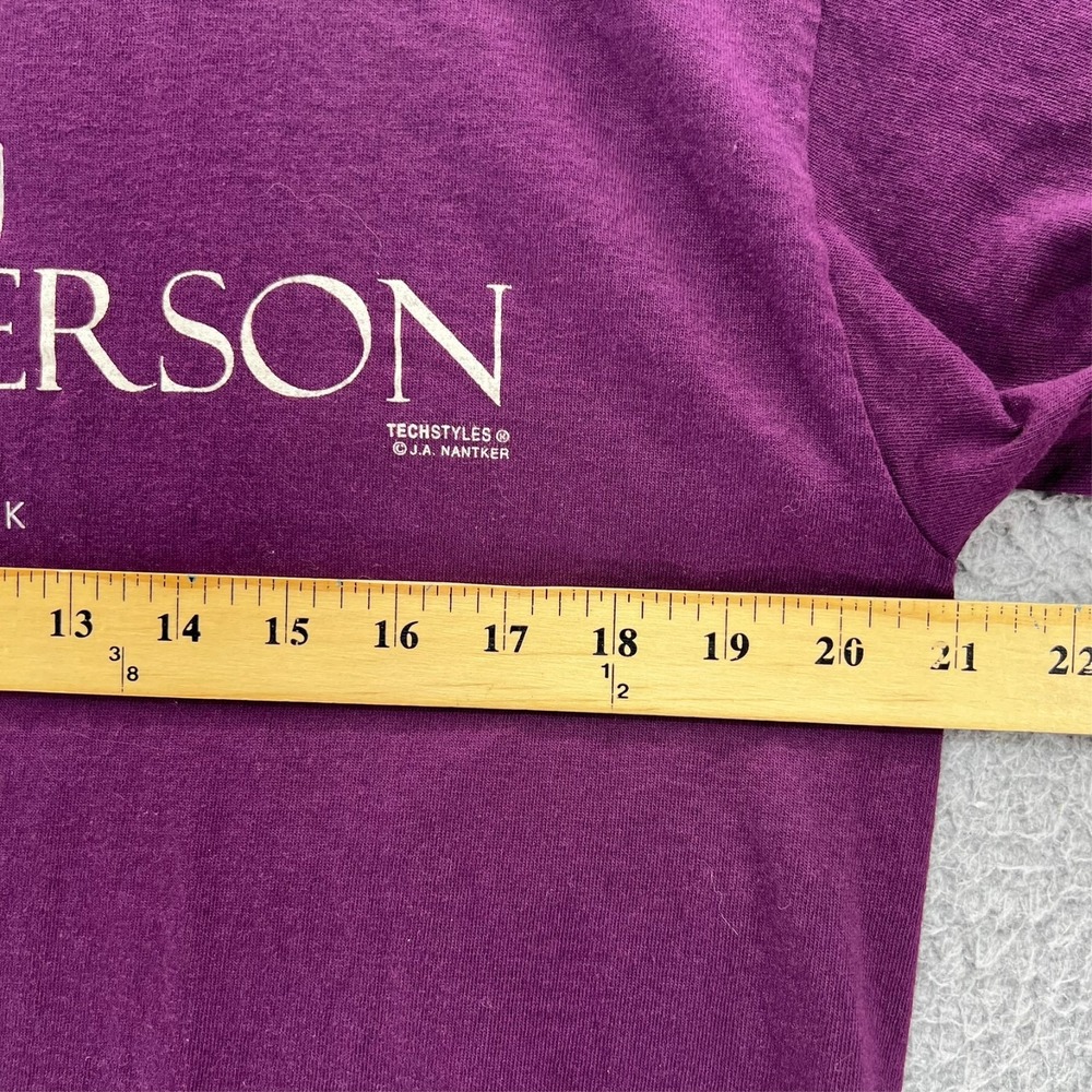 Vintage Port Jefferson NY Sailboat T-Shirt Purple 90s Nautical Souvenir Large - Picture 5 of 14